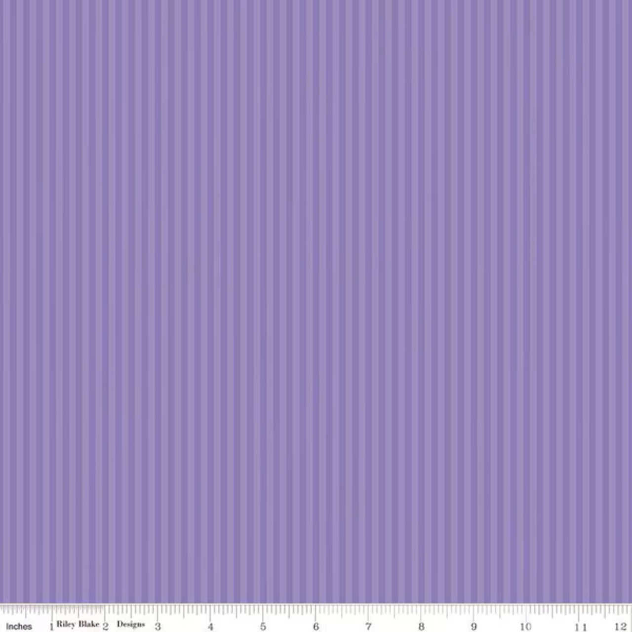 Fabric Riley Blake Basics Amethyst 1/8" Tonal Stripes by the Quarter Yard C500-AMETHYST